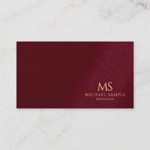 Eleganter Goldtext-Monogramm Luxus Premium-Leinen Visitenkarte