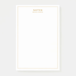 Eleganter Goldtext Post-it Klebezettel