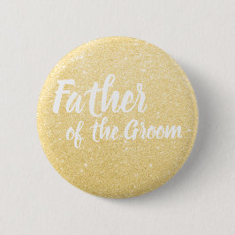 Eleganter Goldvater der Bräutigam-Hochzeit Button