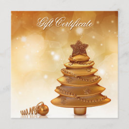 Eleganter Goldweihnachtsbaum