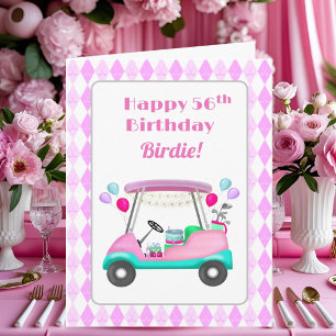 Eleganter Golfparty-Wagen zum 56. Geburtstag für D Karte