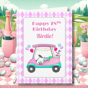 Eleganter Golfparty-Wagen zum 78. Geburtstag für D Karte