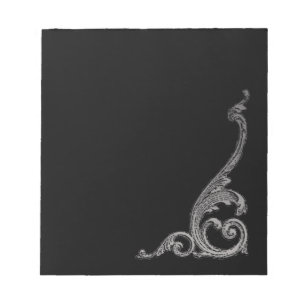Eleganter Goth Strudel-Entwurf Notizblock
