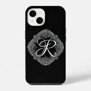 Eleganter Gothic-Anfangsbuchstabe iPhone 14 Hülle