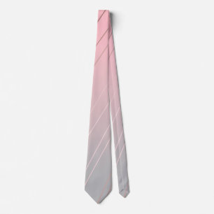 Eleganter Gradient rosa Graumuster Rose Gold Krawatte