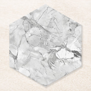 Eleganter grauer "Regal Stone Vein" Marmorboden Te Untersetzer