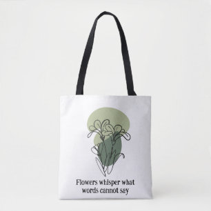 Eleganter Grün- und Blautatag mit Natur Tasche