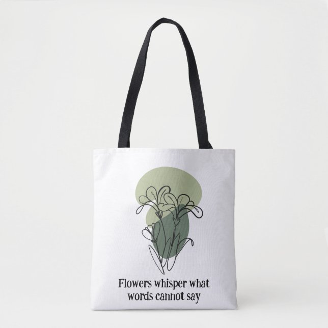 Eleganter Grün- und Blautatag mit Natur Tasche (Vorderseite)