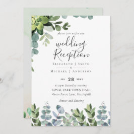 Eleganter Grüne Hochzeitsrezeption Abend nur in Einladung