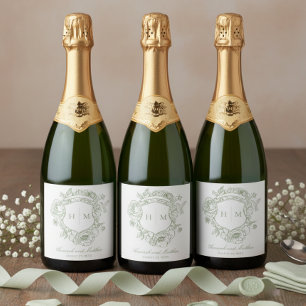 Eleganter grüner Chinoiserie-Vogelkamm-Hochzeitssc