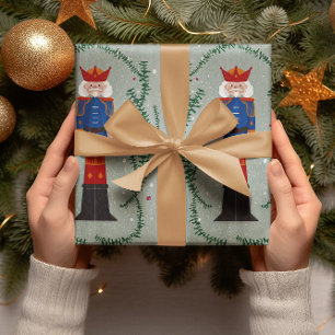Eleganter Grüner Festlicher Froher Weihnachten Nus Geschenkpapier