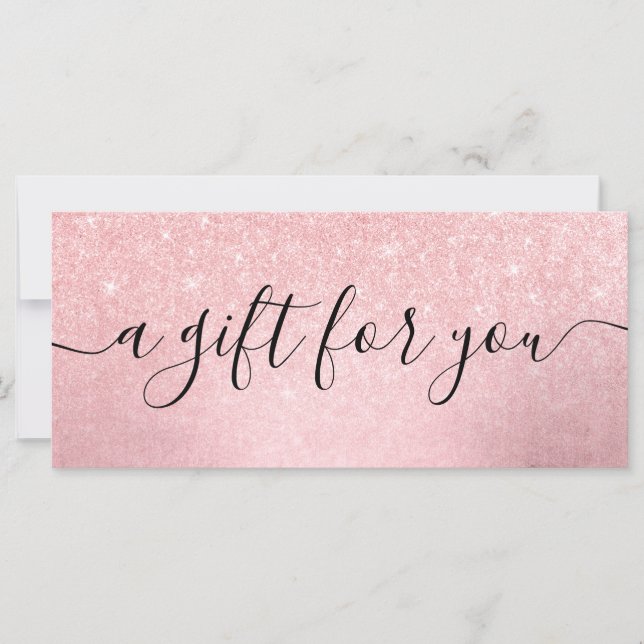 Eleganter, gürtelrosa Rosa-Glitzer-Makeup-Künstler (Vorderseite)