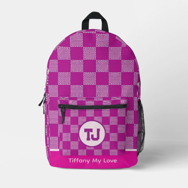 Eleganter Gym Bachelor Weekend School Backpack Bedruckter Rucksack (Vorderseite)