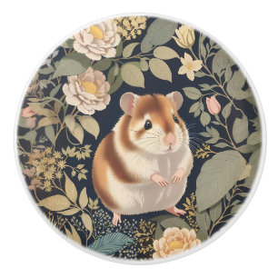 Eleganter Hamster William Morris inspiriert floral Keramikknauf