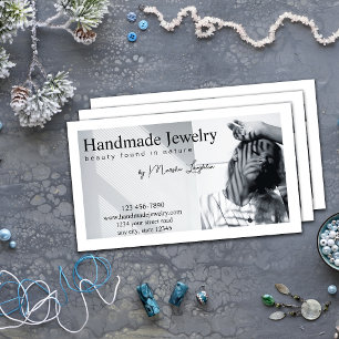 Eleganter handgemachter Schmuck Visitenkarte