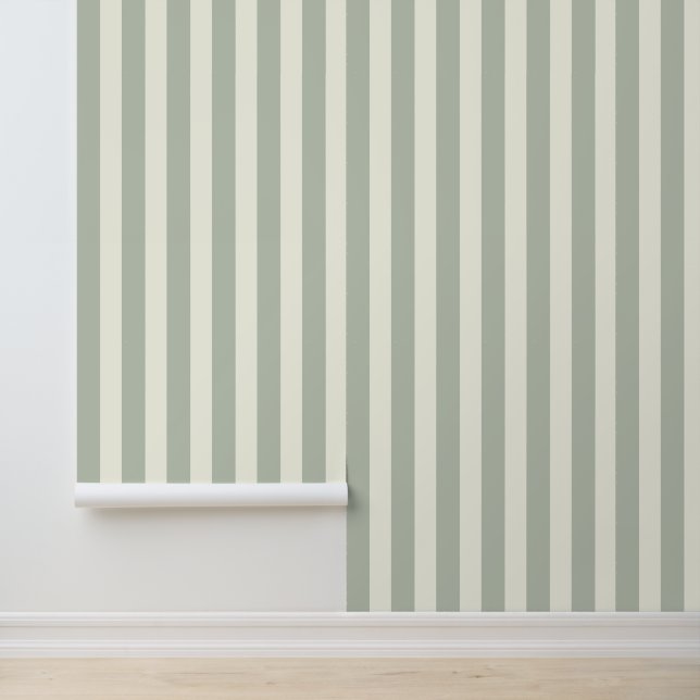 Eleganter, harmonischer länglicher weißer Streifen Tapete (Anwendung)