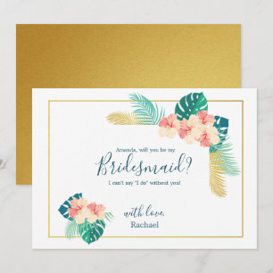 Eleganter hawaiianischer Hibiskus ist meine Brides Einladung