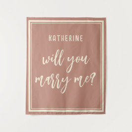 Eleganter Heiratsvorschlag wird mich heiraten Wandteppich