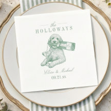 Eleganter Hellgrüner Golden Doodle Champagner-Hoch