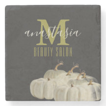 Eleganter Herbst Schwarz-weiß Pumpkins Schönheitss
