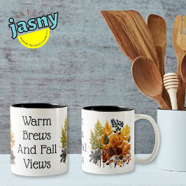 Eleganter Herbst Zweifarbige Tasse