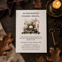 Eleganter Herbstschädel und Kerzen Party