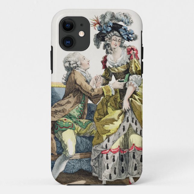 Eleganter Herr, der zu einer Dame in einem 'Margue Case-Mate iPhone Hülle (Rückseite)