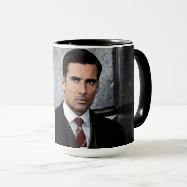 Eleganter Herr Tasse (VorderseiteRechts)