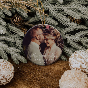 Eleganter Herr und Frau Benutzerdefiniertes Hochze Ornament