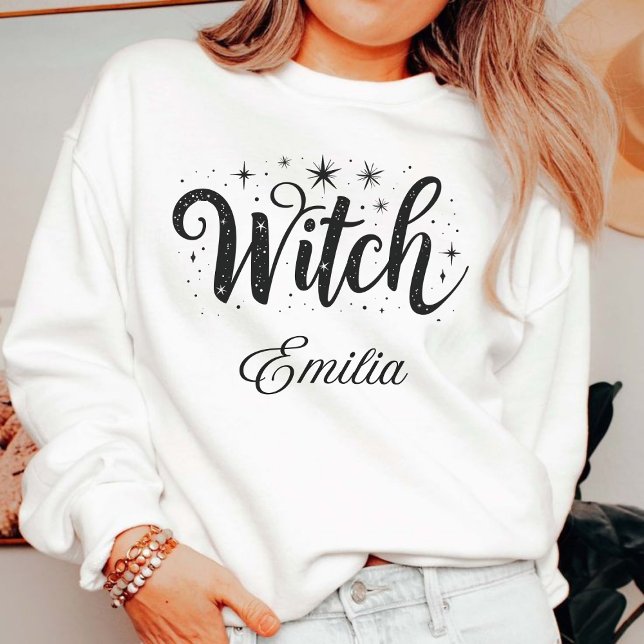 Eleganter "Hexe"-Individuelle Name Halloween-Kalli T-Shirt (Von Creator hochgeladen)