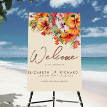 Eleganter Hibiskus Blume Tropical Floral Wedding