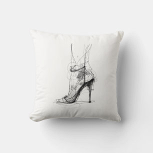 Eleganter High Heel Foot - femininer Stil Kissen