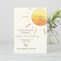 Eleganter Himmelgelber Sonnen Geburtstag ohne Gesc