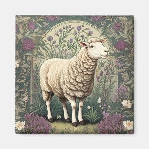 Eleganter Hintergrund der Schaflavendel Magnet