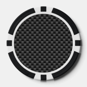 Eleganter Hintergrund für die Carbon Fibre Print Pokerchips