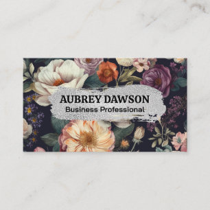 Eleganter Hintergrund Vintager Blume Visitenkarte