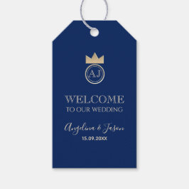 Eleganter Hochzeitsempfang Geschenkanhänger