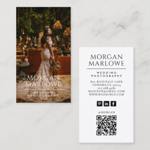 Eleganter Hochzeitsfotograf Foto Visitenkarte