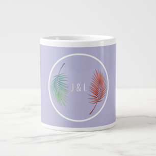 Eleganter Hochzeitsklassiker stilisiertes "J & L" Jumbo-Tasse
