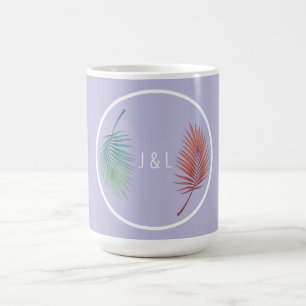 Eleganter Hochzeitsklassiker stilisiertes "J & L" Kaffeetasse