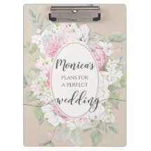 Eleganter Hochzeitsplaner für Flora und Rose