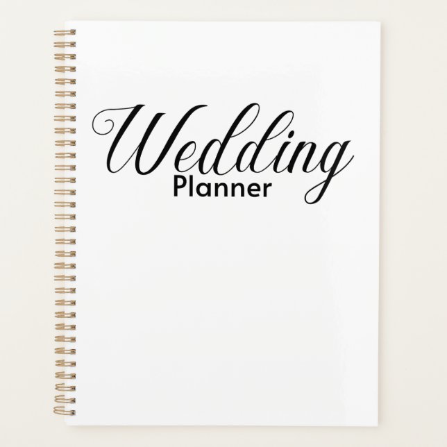 Eleganter Hochzeitsplaner Planer (Vorderseite)