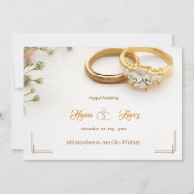Eleganter Hochzeitsring mit Blume Florenz