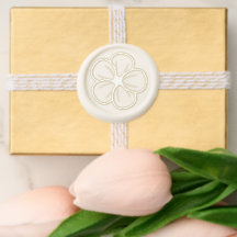 Eleganter Hochzeitsstift Blume White Pressed