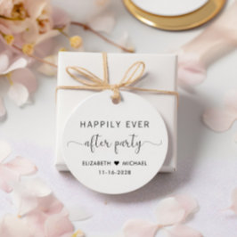 Eleganter Hochzeitstag Empfang nach dem Party Viel Geschenkanhänger