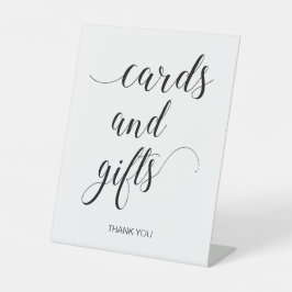 Eleganter Hochzeitstisch Sockelschild
