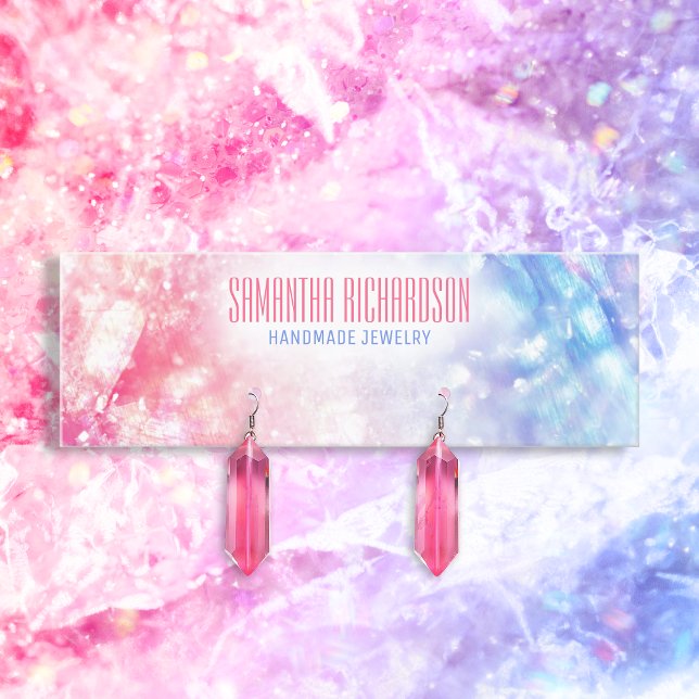 Eleganter Holographic Earring Juwelry Display Hold Mini Visitenkarte (Von Creator hochgeladen)