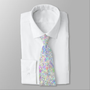 Eleganter Holographic Glam Glitzer Glitzern Krawatte