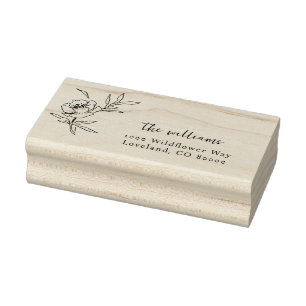 Eleganter Holz-Stempel Gummistempel