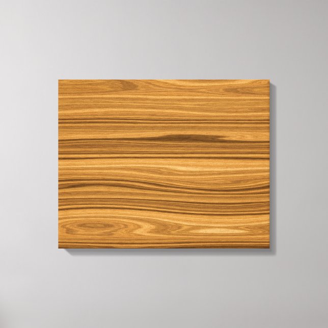 Eleganter Holzkornstil Leinwanddruck (Vorderseite)